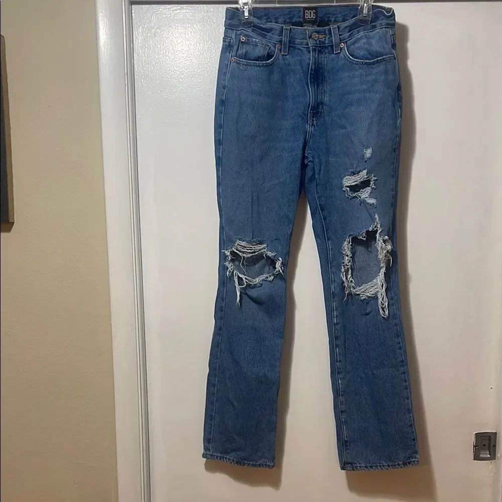 BDG boot cut, distressed jeans size 28